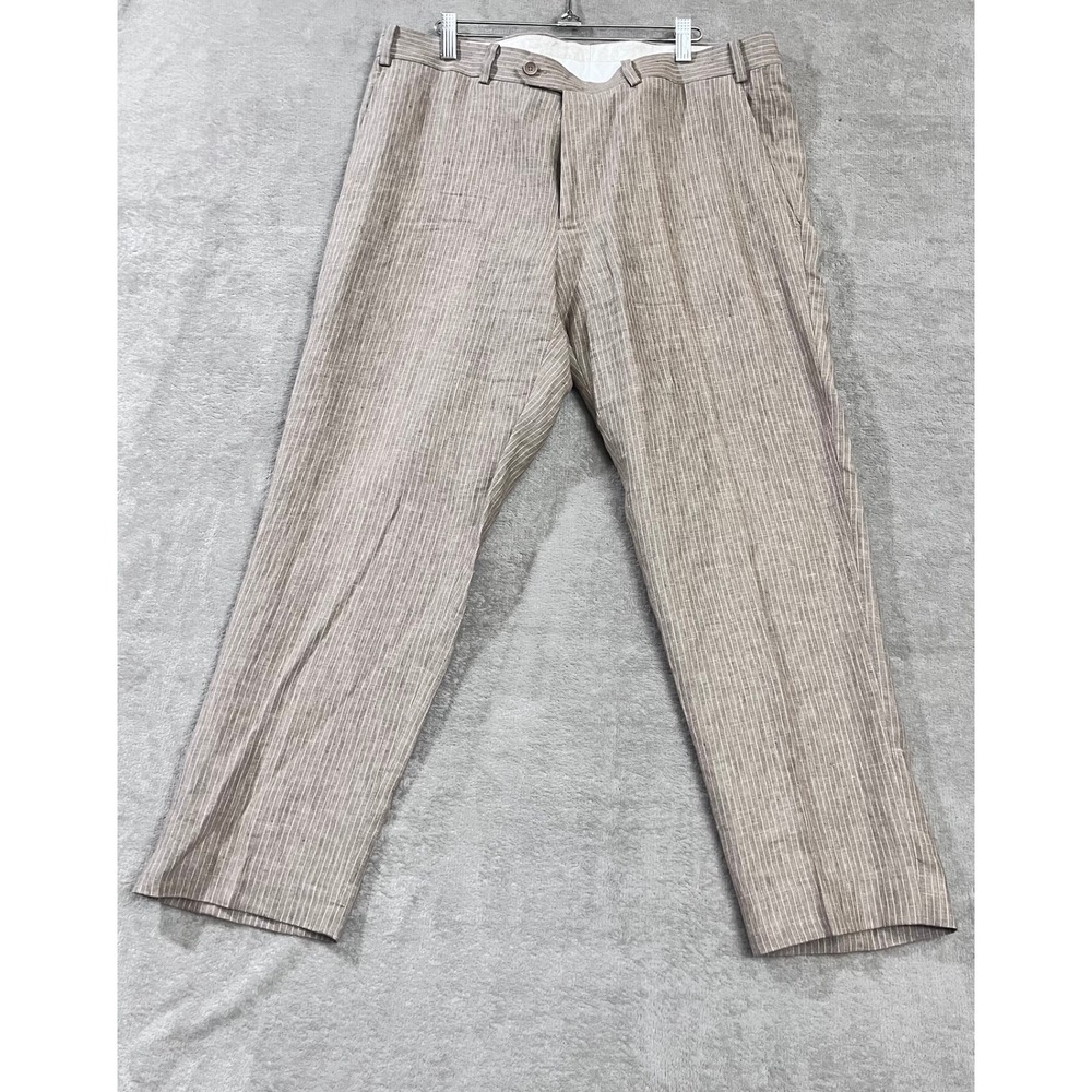 Bar III Linen Slim Fit Trousers Mens 36x30 Pants Wedding Old Money Beach Coastal